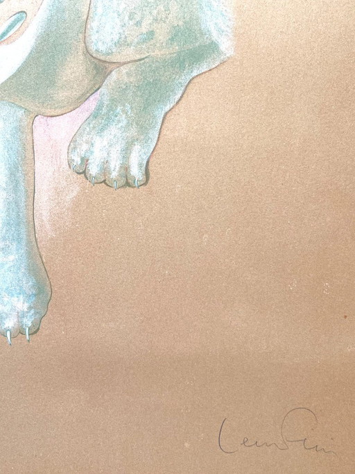 Leonor Fini – Esfinge surrealista (litografía rara)