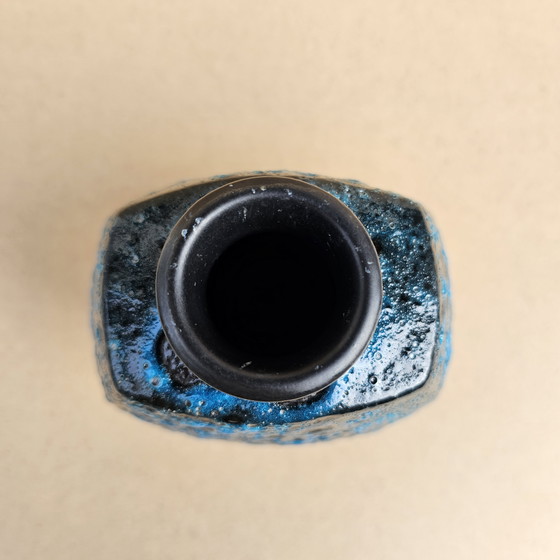 Image 1 of Vase Gerz Keramik Simon Peter Gerz Design Georg Mennicken 1967 60er Fat Lava 3004/20 Schaumglasur Midcentury Germany
