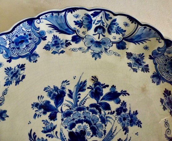 Image 1 of Ancienne assiette murale produite par De Porceleyne Fles