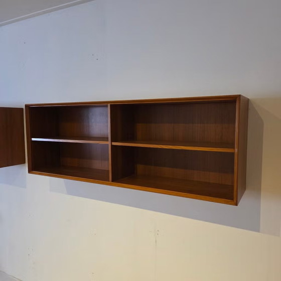 Rex Raab, Wilhelm Renz Varia-150 vintage floating Wall cabinet, Wood, Brown (photo 6 of 22)