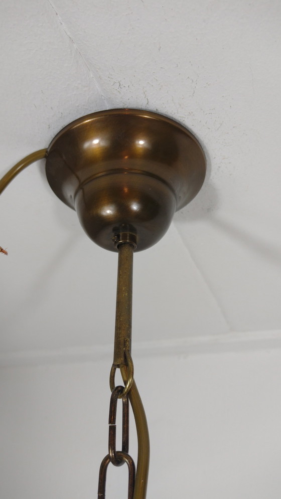 Image 1 of Vintage kroonluchter kleur Messing