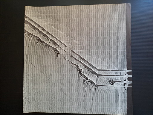 Slow art poster line play