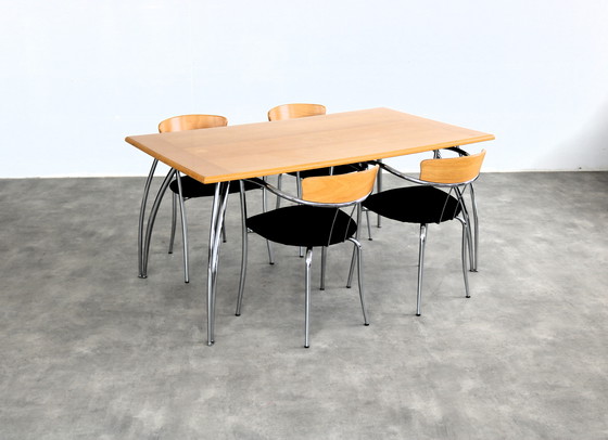 Image 1 of 4x Vintage Effazeta Dining Chairs