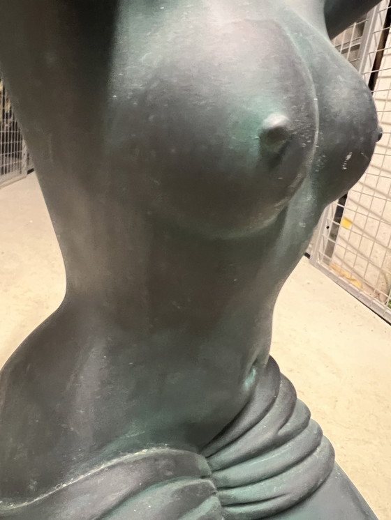 Image 1 of Bijzettafel naakte vrouw in stile art deco 