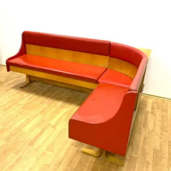 Image 1 of Mid-Century Retro Vintage Ludvík Volák Bench & 2 Chairs, 1970s