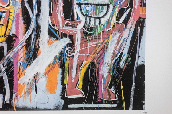 Image 1 of Jean-Michel Basquiat. Serigrafía numerada en color. Década de 1990.