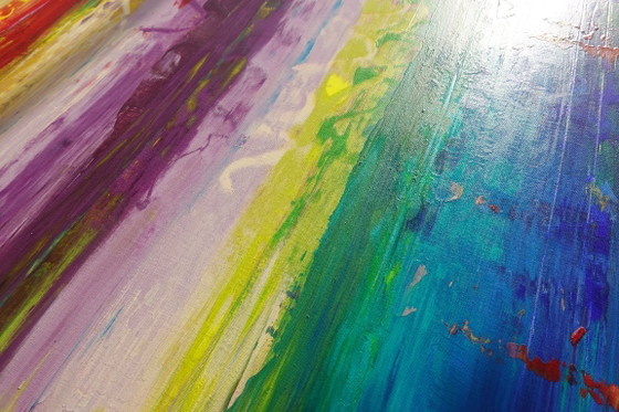 Abstract A1402 - Groot Origineel Schilderij – Schilderijen & Tekeningen, Canvas (photo 8 of 19)