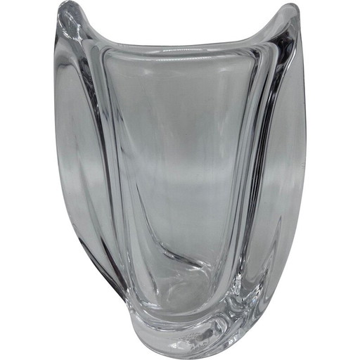 Vase en cristal vintage de Vannes, 1970