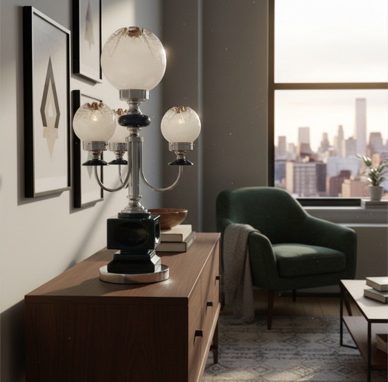 Image 1 of Large Carlo Nason Mazegga Table Lamp, , Italy, 1960s