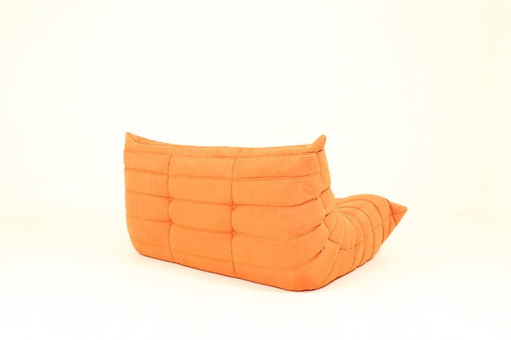 Image 1 of Togo set of 3 pumpkin orange fabric design by Linge Roset 