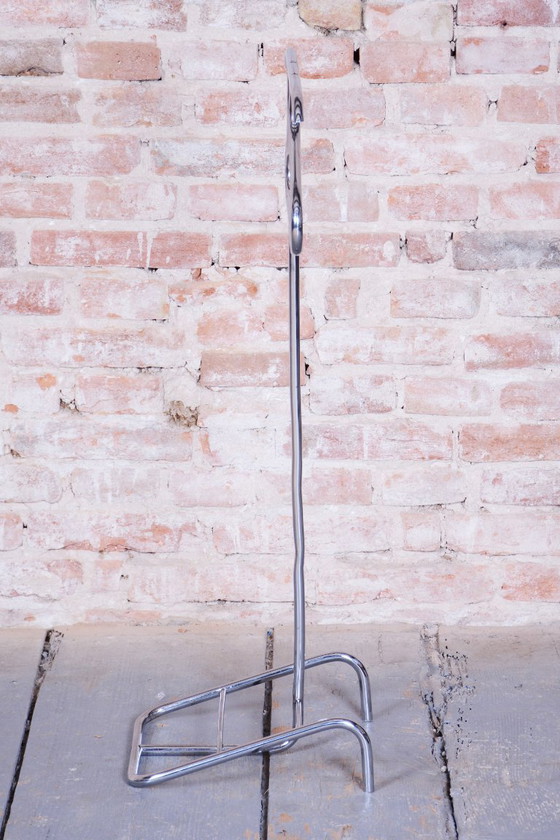 Valet de chambre Bauhaus original, par Robert Slezák, chromé, tchèque, années 1930 – Portemanteaux, Metal (photo 8 of 9)