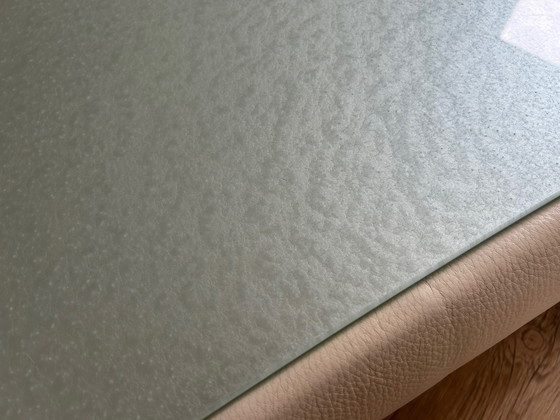 Image 1 of Mesa de centro Leolux modelo Archipel cuero/vidrio