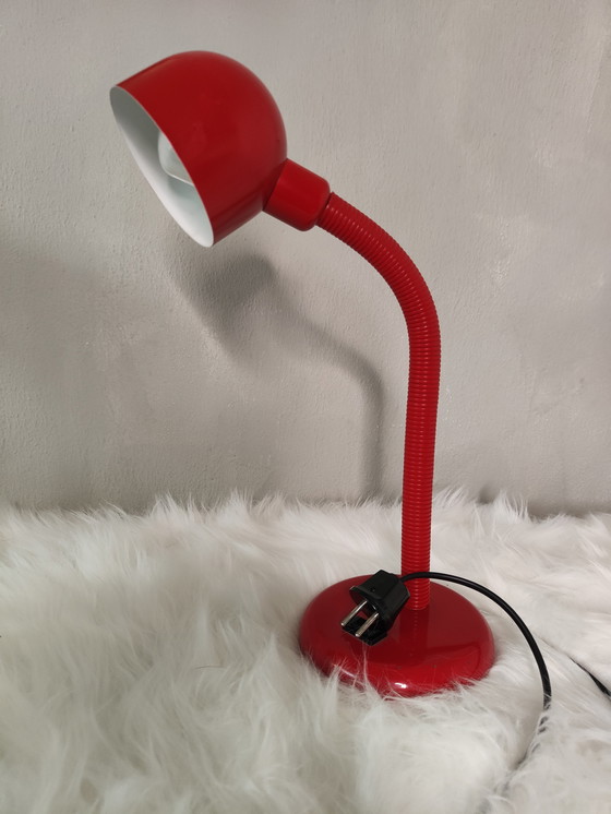 Image 1 of Lampada da tavolo o da scrivania Hema rossa vintage