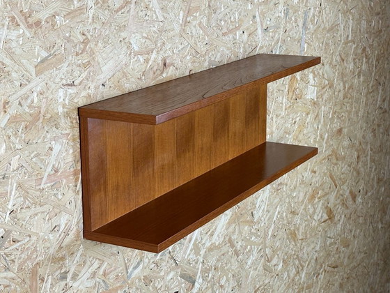 Image 1 of 60s 70s Teak wandplank Teak wandplank Deens design Denemarken