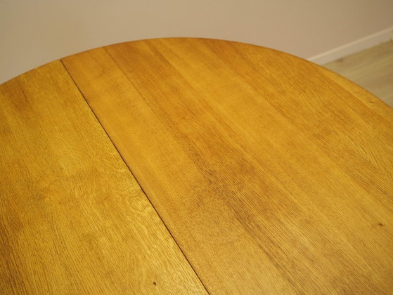 Image 1 of Round oak table, Danish design, 1960s, designer: Henning Kjærnulf