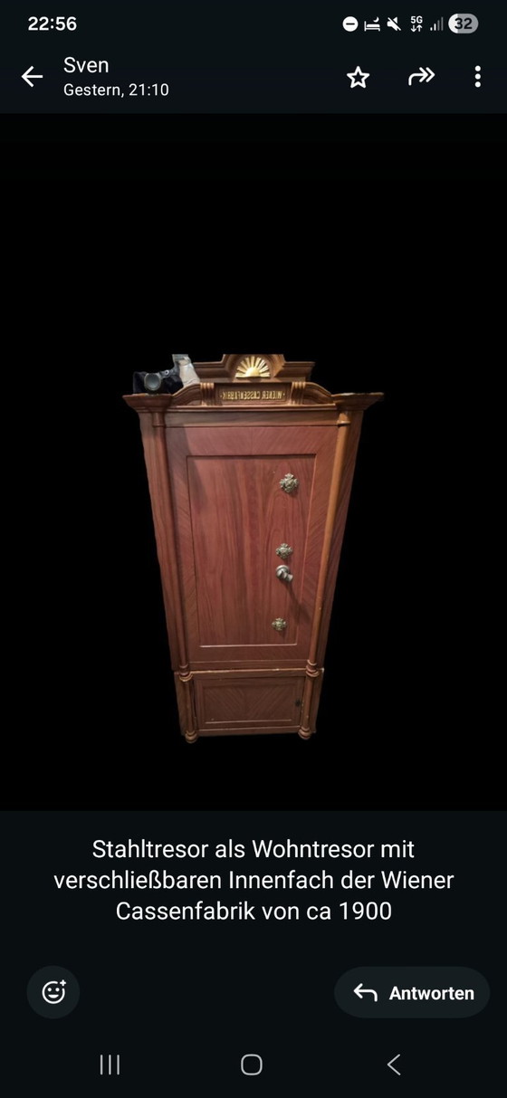 Image 1 of Coffre-fort de la fabrique de caisses de Vienne, vers 1900