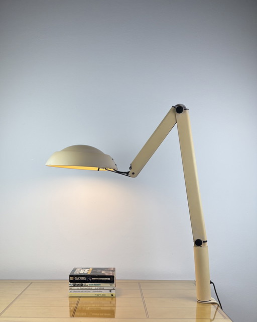 Brutalist Nordisk Solar Architecture Lamp 1980s by Jørgen Gammelgaard for Pandul Vintage Lamp, Mid-Century, Space Age Industrial