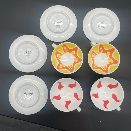 Rosenthal studio-line „O Sole Mio“, 4 Espresso Cups with Saucers, 8-piece Design Set, Crockery, Porcelain (photo 14 of 15)