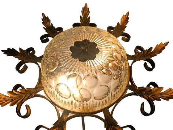 Image 1 of Banci Firenze - Hollywood Regency style - crystal - gold plated - Italy - 60s