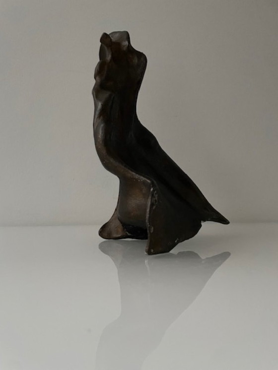 Image 1 of Expressive sculpture figure in the wind - futuristic