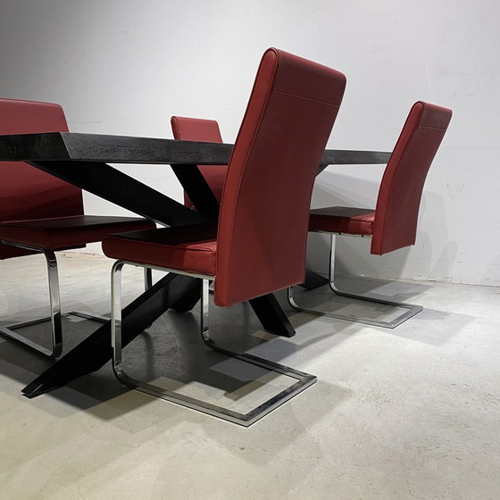Image 1 of Showmodel  Design Rood Leder