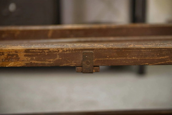 Jaren 50 iepenhouten schoenenkast – Wandrek, Vintage (photo 9 of 12)