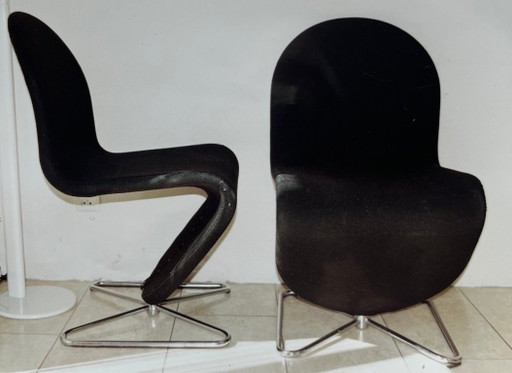 Verner Panton System 1-2-3 Fritz Hansen Chaises de salle à manger (4 p.)