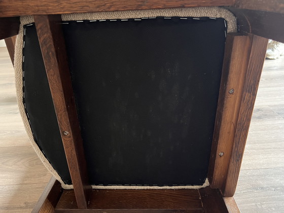 Image 1 of Beautiful brutalist set of 6 chairs and table