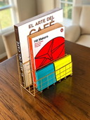 Modern 3-Tier Metal Magazine Rack & Book Organizer – Nordic Minimalist Design