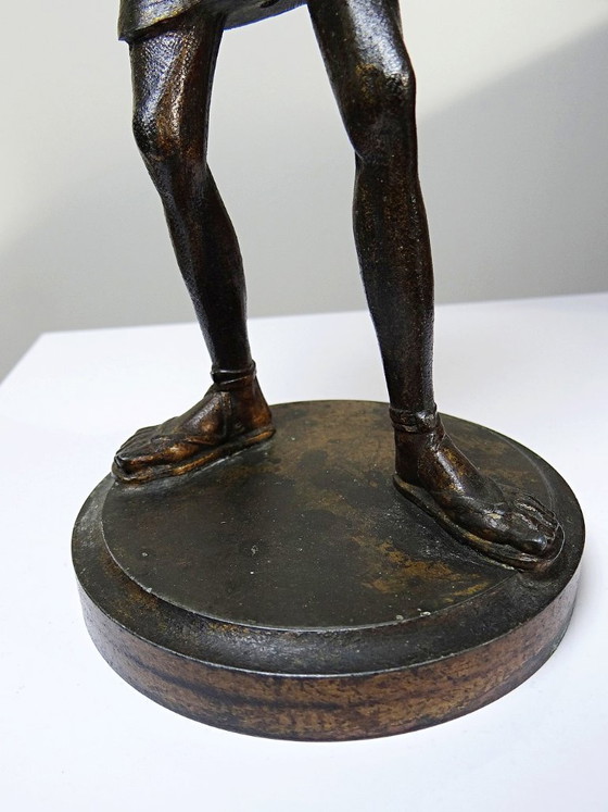 Image 1 of Candelero caricaturizado de fundición patinada, Frédérick Lemaître, antiguo siglo XIX-XX