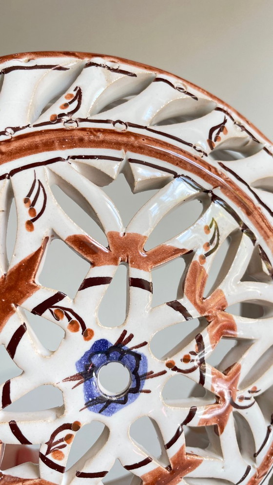 Image 1 of Applique artisanale CéRAMIQUE CENTRE BLEU