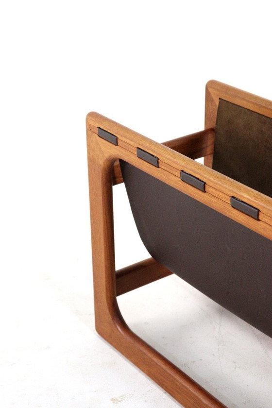 Image 1 of Salin mobler vintage magazine holder magazine rack Danish