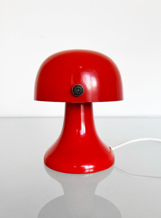 Image 1 of Vintage rood Eclipse tafellampje