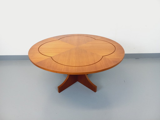 Vintage 60's Round English Teak Coffee Table