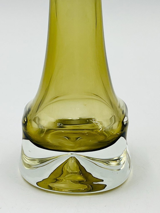 Image 1 of Soliflore Ingrid Glas design Kurt Wokan olive green