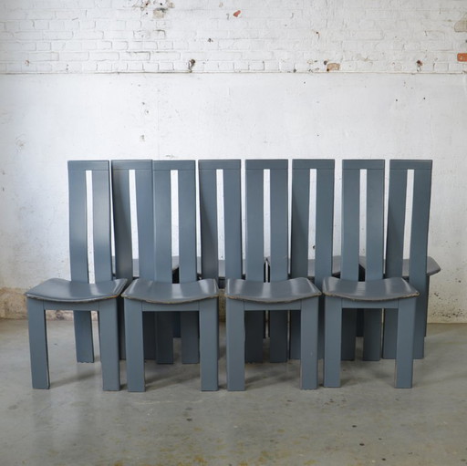 8x Hochlehnerstühle