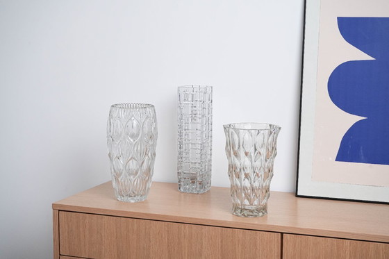 Image 1 of Crystal Vase, Italian Design, 1960s, Made in Italy