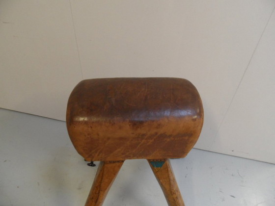 Image 1 of Vintage gymnastics apparatus with leather