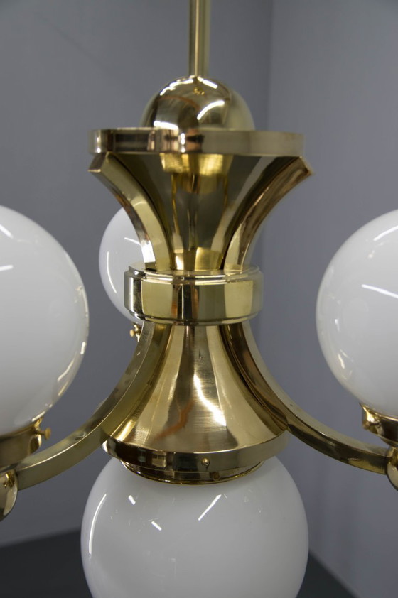 Image 1 of Lustre Art Déco de Gocar, 1910, restauré