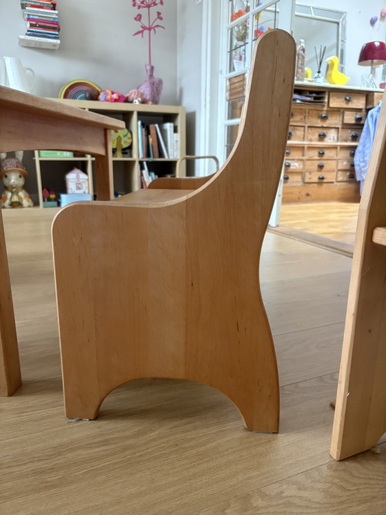 Image 1 of Essenhouten kinder meubilair