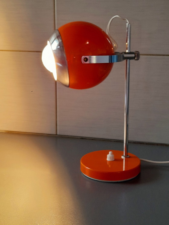 Image 1 of Lampe Eye Ball arancione 1970