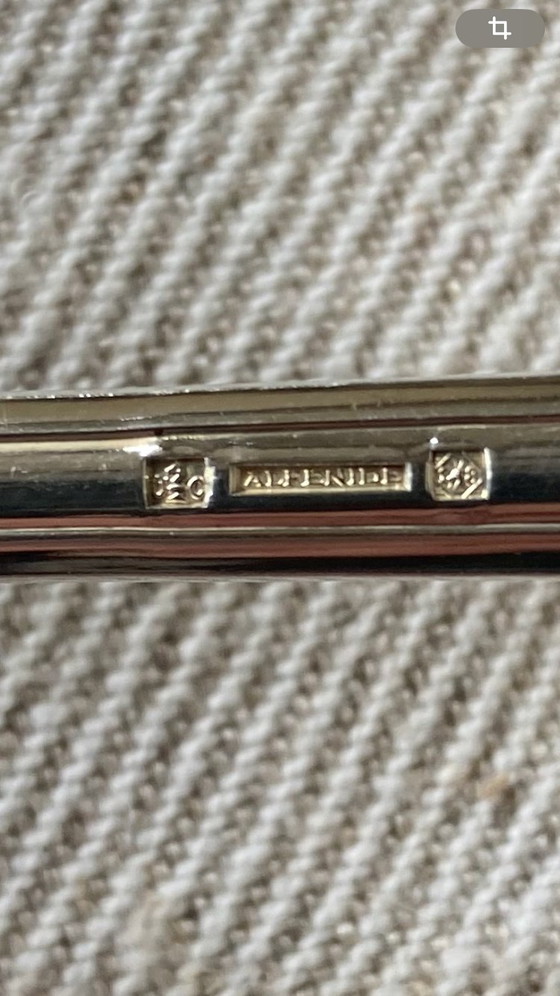 Image 1 of Alfenide dessertdoos, geproduceerd door Christofle.