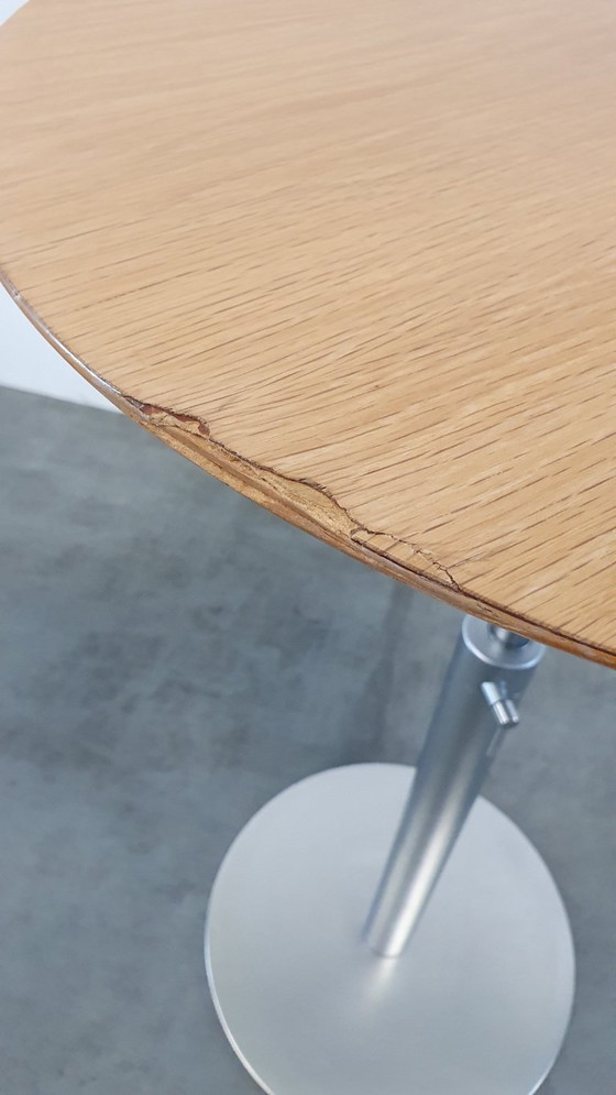 Image 1 of Lapalma lem Brio design tafel en statafel eik bartafel 75cm -102cm