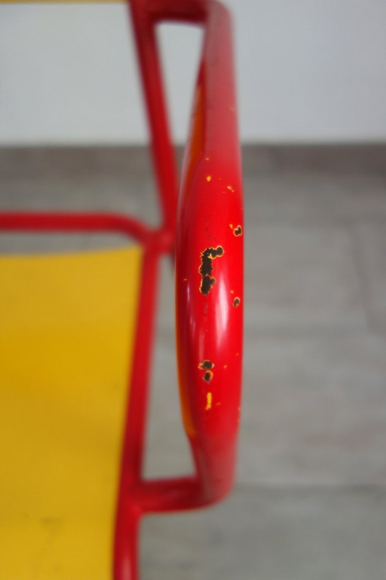 Image 1 of Stella metalen fauteuil uit de jaren 50