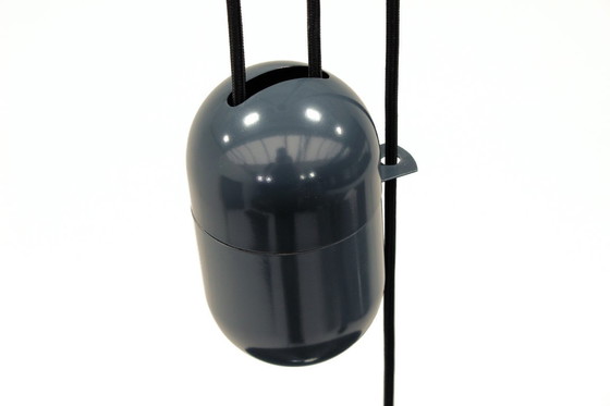 Image 1 of wie neu! Goffredo Reggiani Mid Century Designer Pendelleuchte, Vintage Deckenlampe höhenverstellbar, Italien 60s / 70s