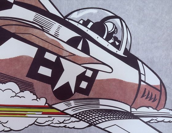 Image 1 of Roy Lichtenstein: Dittico "Whaam, ho premuto il pulsante di controllo del fuoco, 1963"