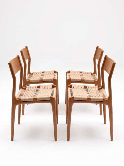 Lot de 4 chaises scandinaves vintage Havana par Gessef - 1960