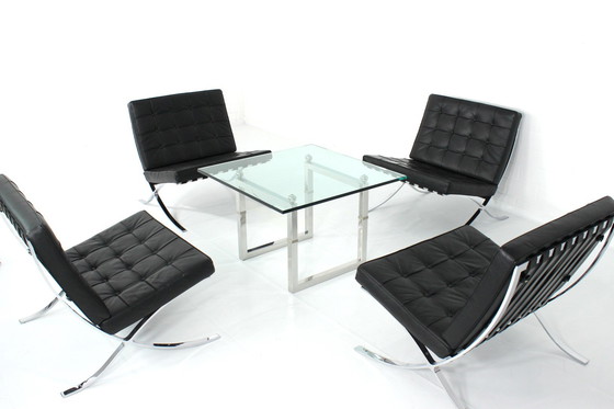 Image 1 of as new, Peter Ghyczy T29 "Biri" Coffee Table / Table basse, nouveau plateau en verre, cadre en acier inoxydable