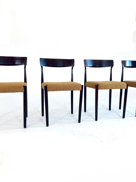 Image 1 of 4x Gerestaureerde Vintage Stoel ‘60