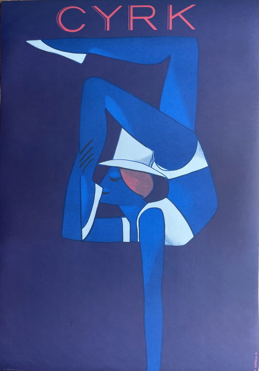 W. Gorka Circus Acrobat 1971 poster